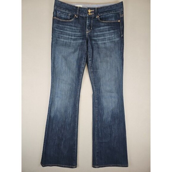 GAP 1969 Jeans Women's 31x32 Perfect Bootcut Stretch Dark Wash Denim - Picture 1 of 8